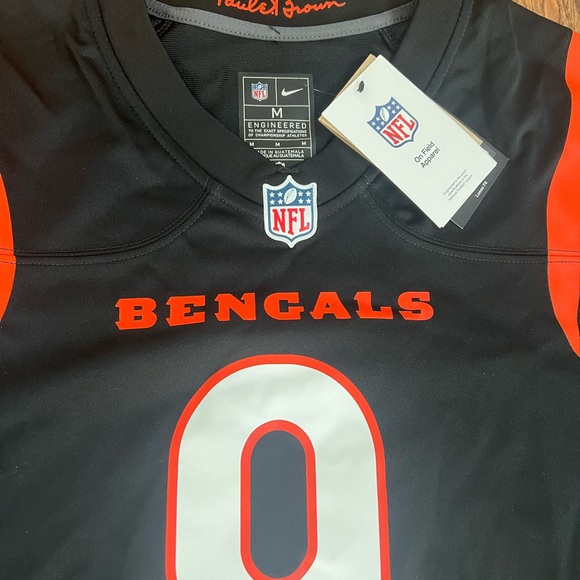 NEW NFL Men’s Joe Burrow #9 Cincinnati Bengals Stitched Nike Field Jersey Auth - Picture 3 of 4